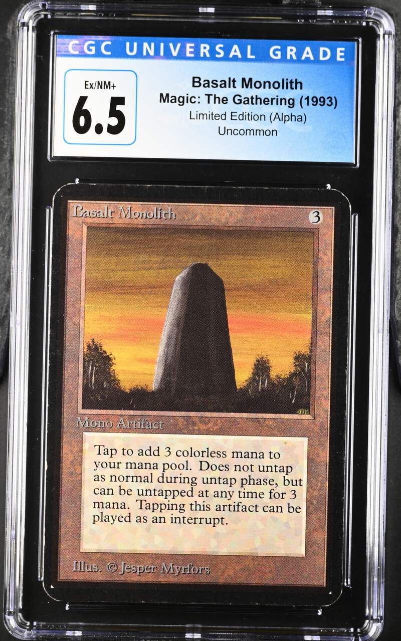 Magic: The Gathering MTG Basalt Monolith [Alpha Edition] Graded