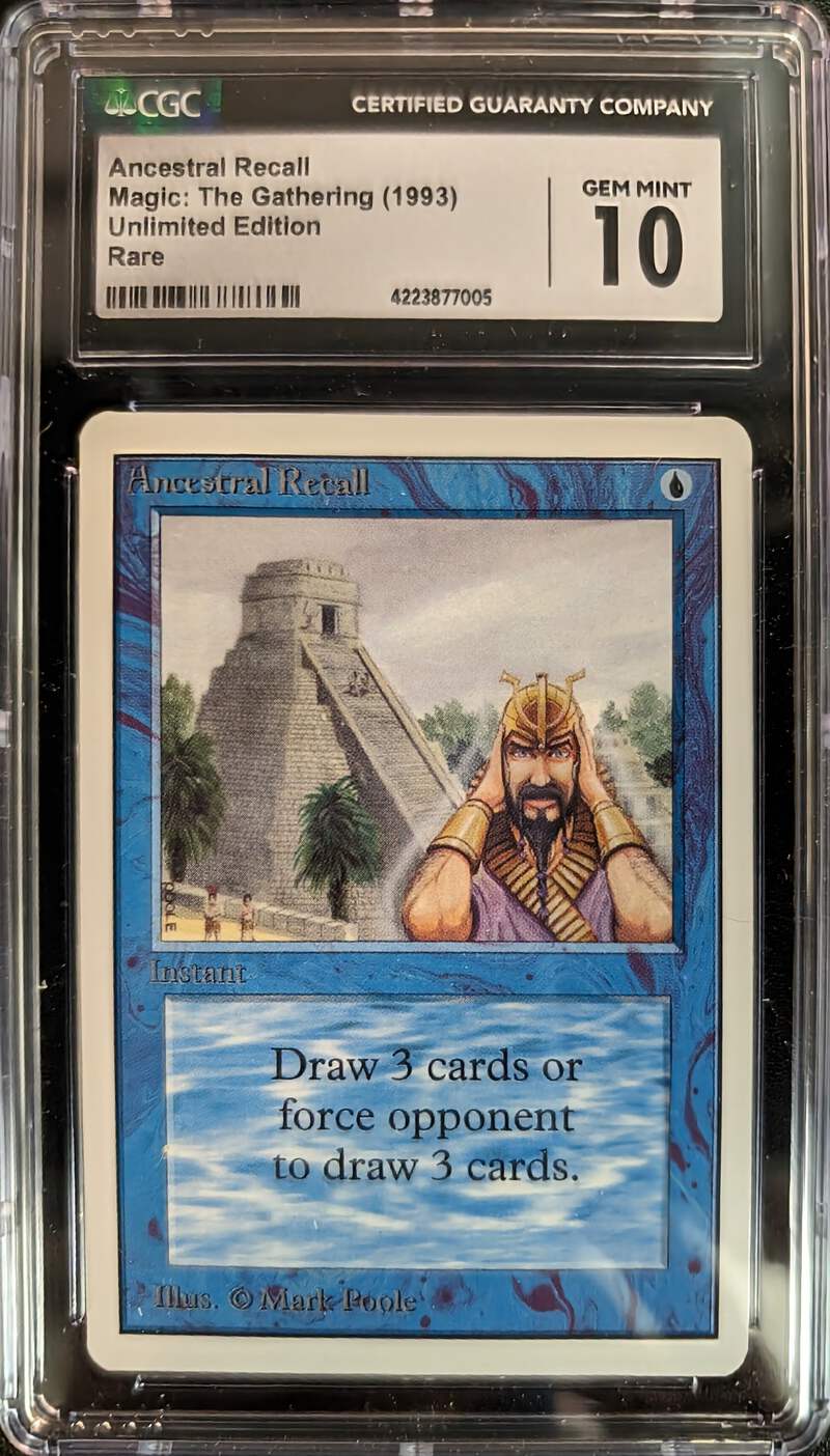 Magic: The Gathering MTG Ancestral Recall [Unlimited Edition