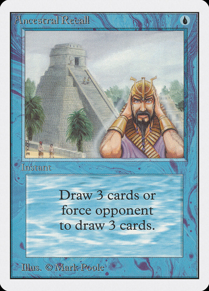 マジック：ザ・ギャザリング MTG Ancestral Recall [IE] SP Magic: The Gathering MTG Ancestral Recall [Unlimited Edition