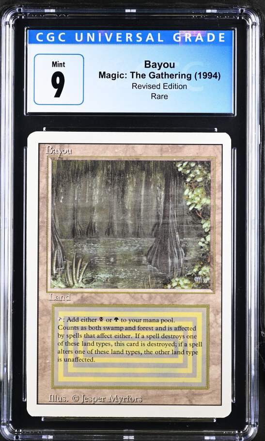 Magic: The Gathering MTG Bayou [Revised Edition] Graded CGC