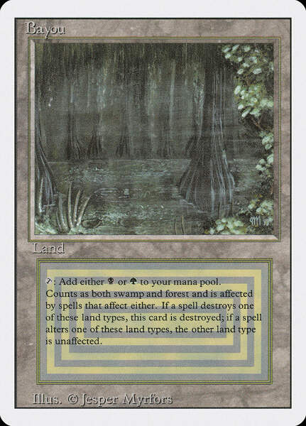 Magic: The Gathering MTG Bayou [Revised Edition] Graded CGC 9 Mint 