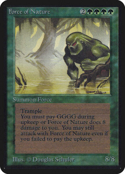 mtg alpha card prices Magic: The Gathering MTG Force of Nature [Alpha Edition] Graded CGC 5.5  Excellen