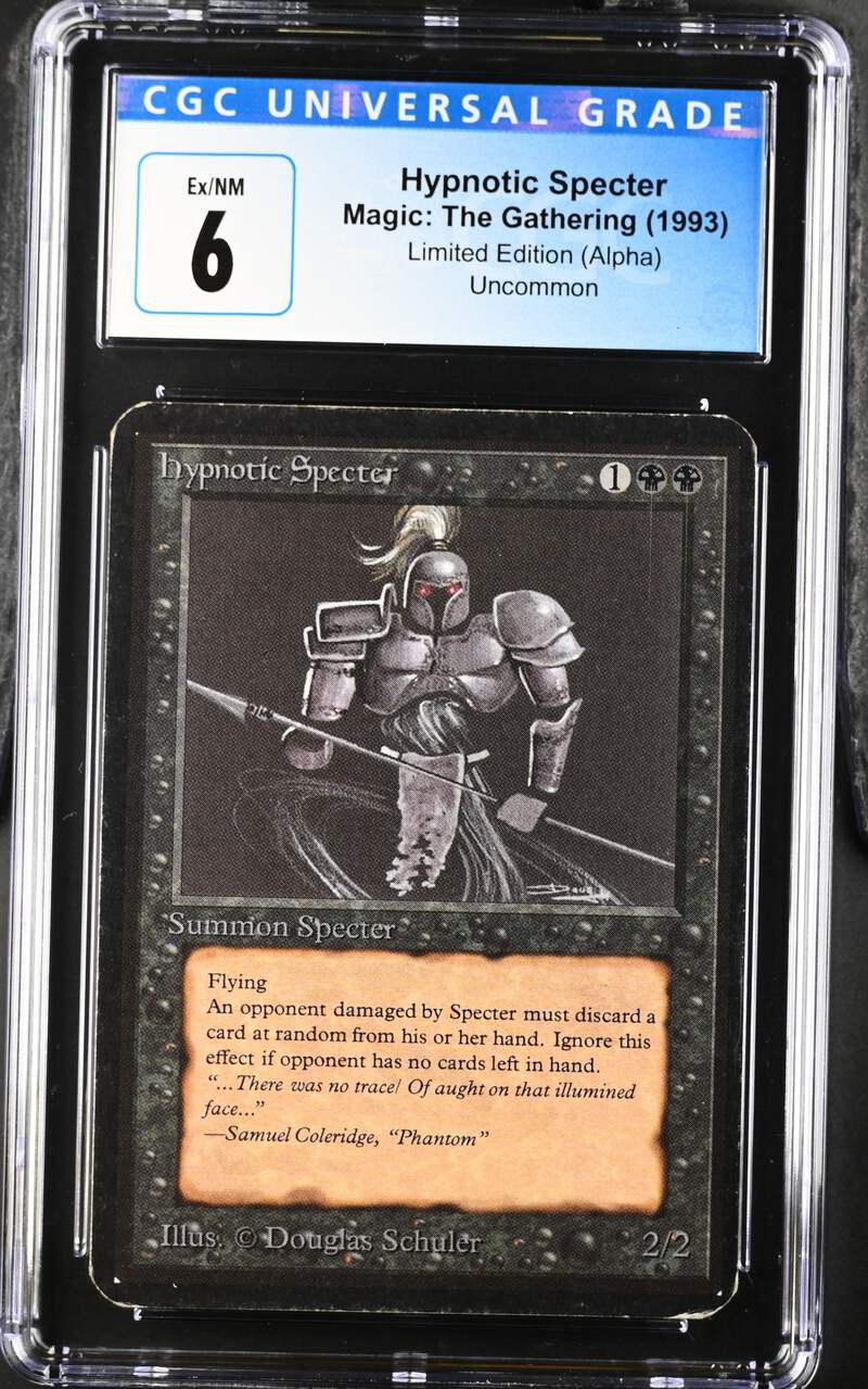 Magic: The Gathering MTG Hypnotic Specter [Alpha Edition] Graded