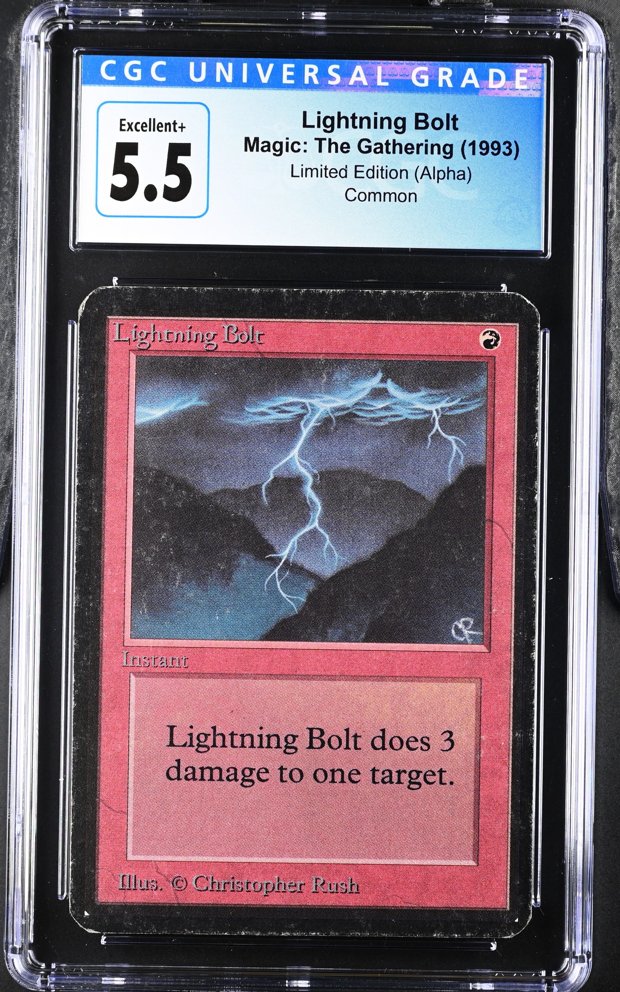 MTG (英)稲妻/Lightning Bolt (ALPHA版) BGS8.5 Magic: the Gathering MTG Lightning Bolt [Alpha Edition] Graded CGC
