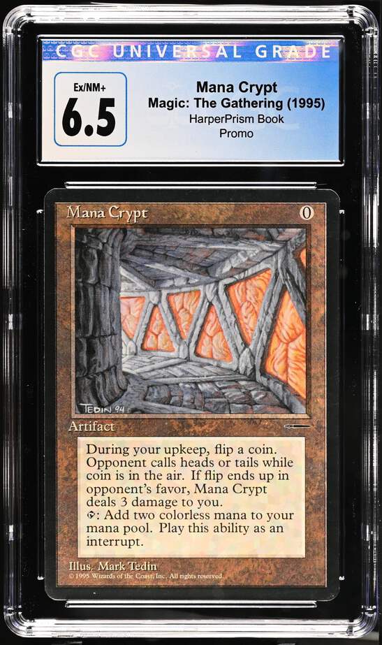 Magic: The Gathering MTG Mana Crypt (Book Promo) Graded CGC 6.5 Ex