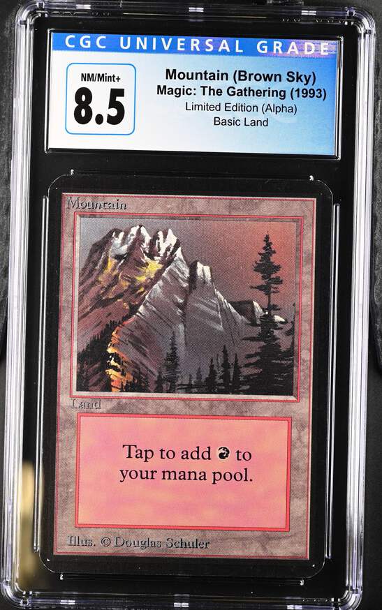 Magic: The Gathering MTG Mountain (292) [Alpha Edition] Graded CGC