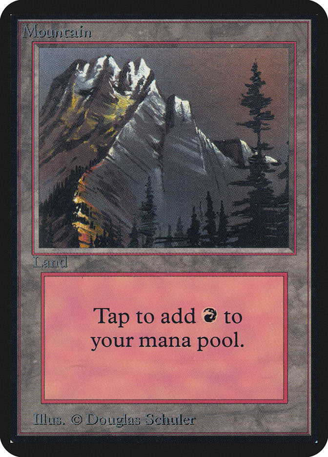 Magic: The Gathering MTG Mountain (292) [Alpha Edition