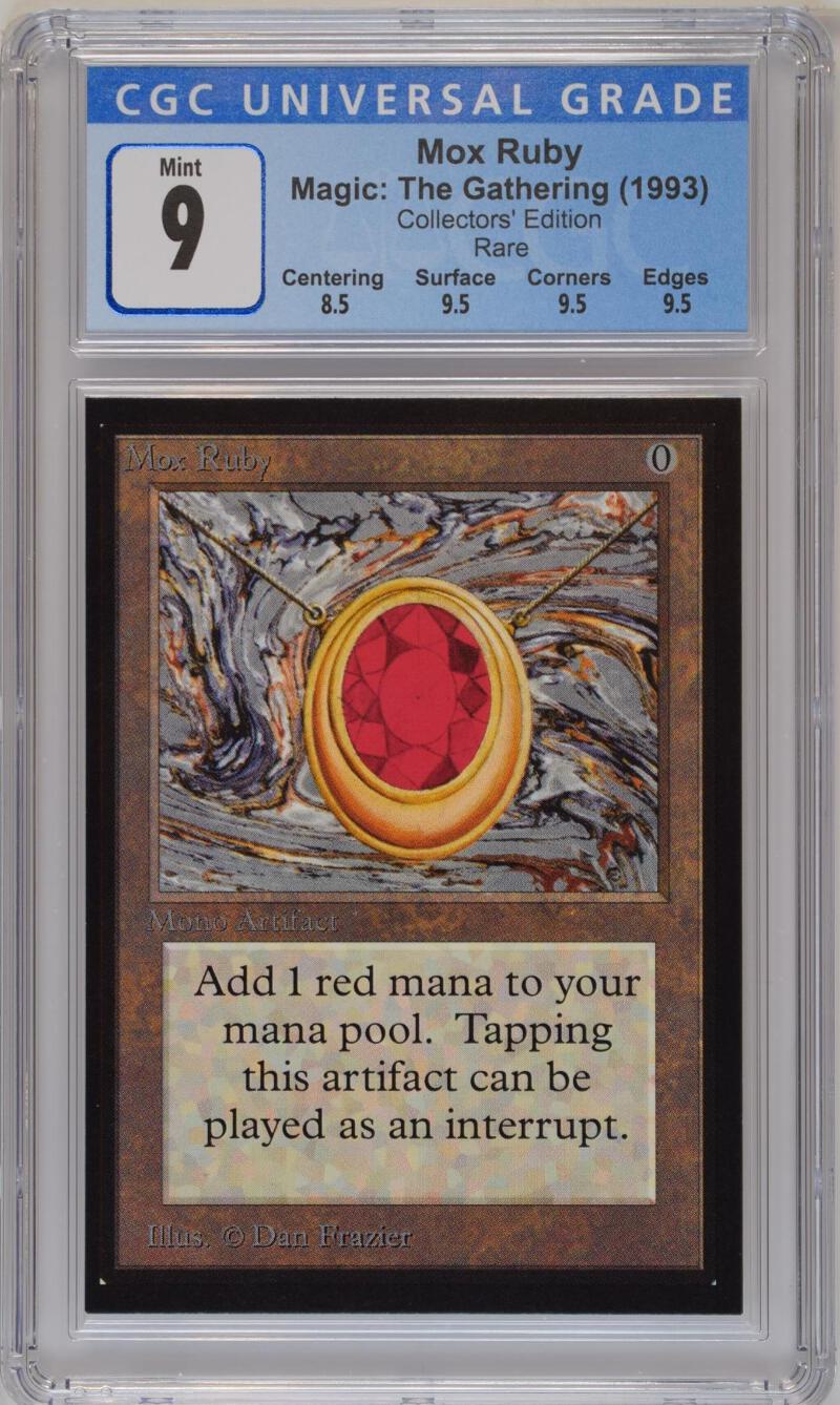 Magic: The Gathering MTG Mox Ruby [Collectors' Edition] Graded CGC
