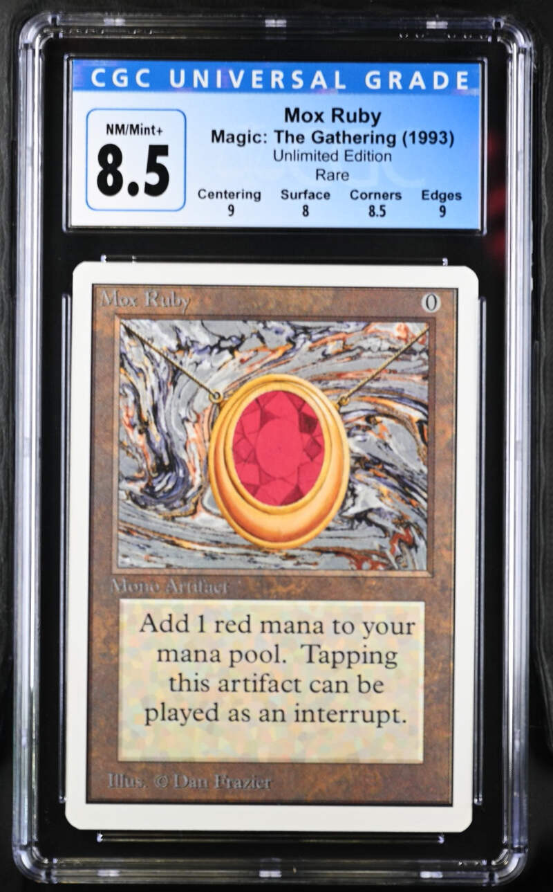 Magic: The Gathering MTG Mox Ruby [Unlimited Edition] Graded CGC