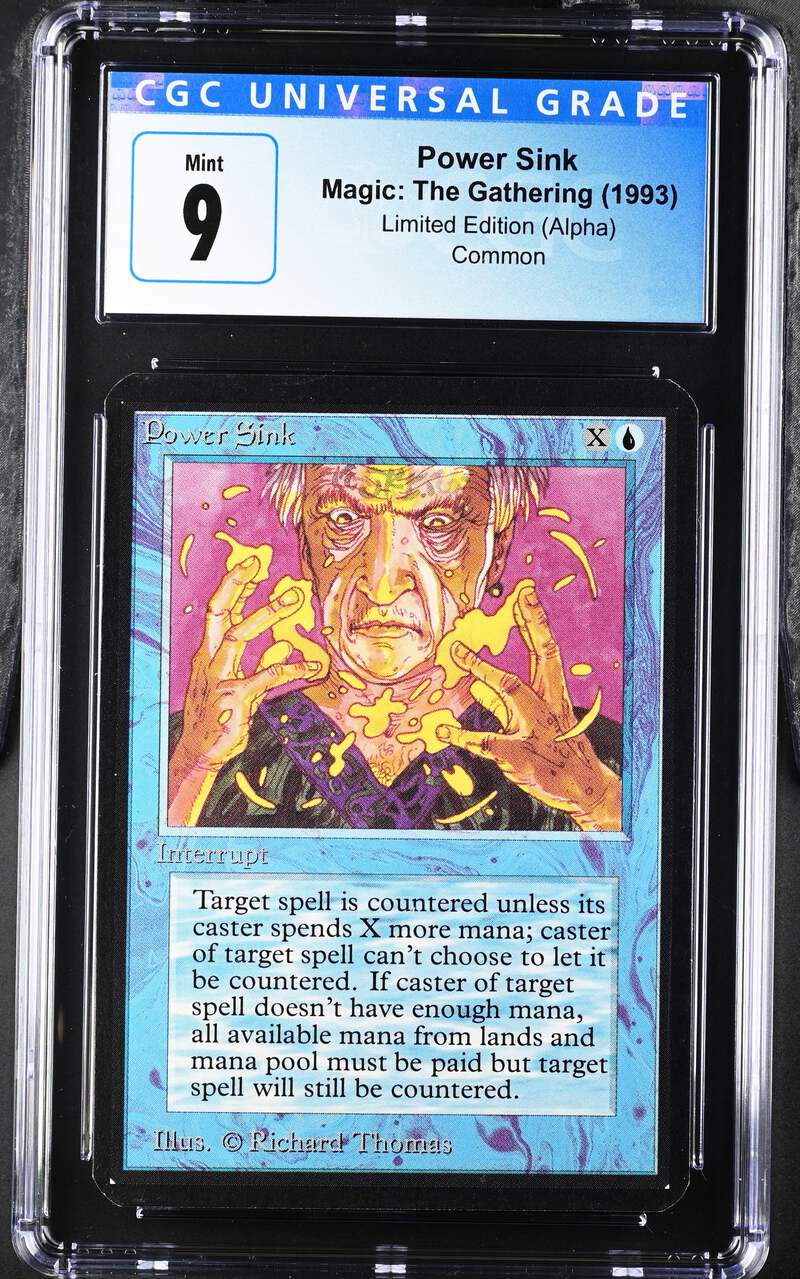 Magic: The Gathering MTG Power Sink [Alpha Edition] Graded CGC 9