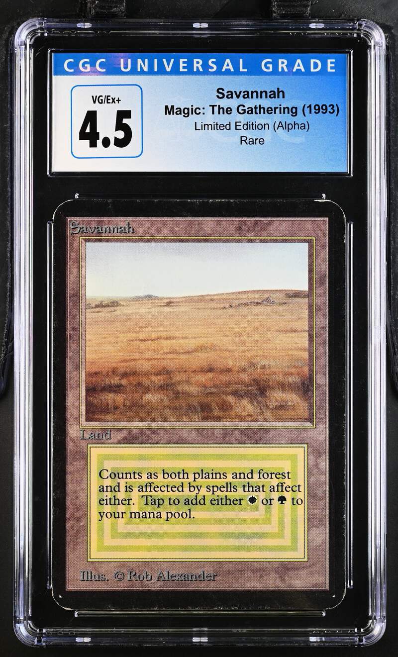 Magic: the Gathering MTG Savannah [Alpha Edition] Graded CGC 4.5