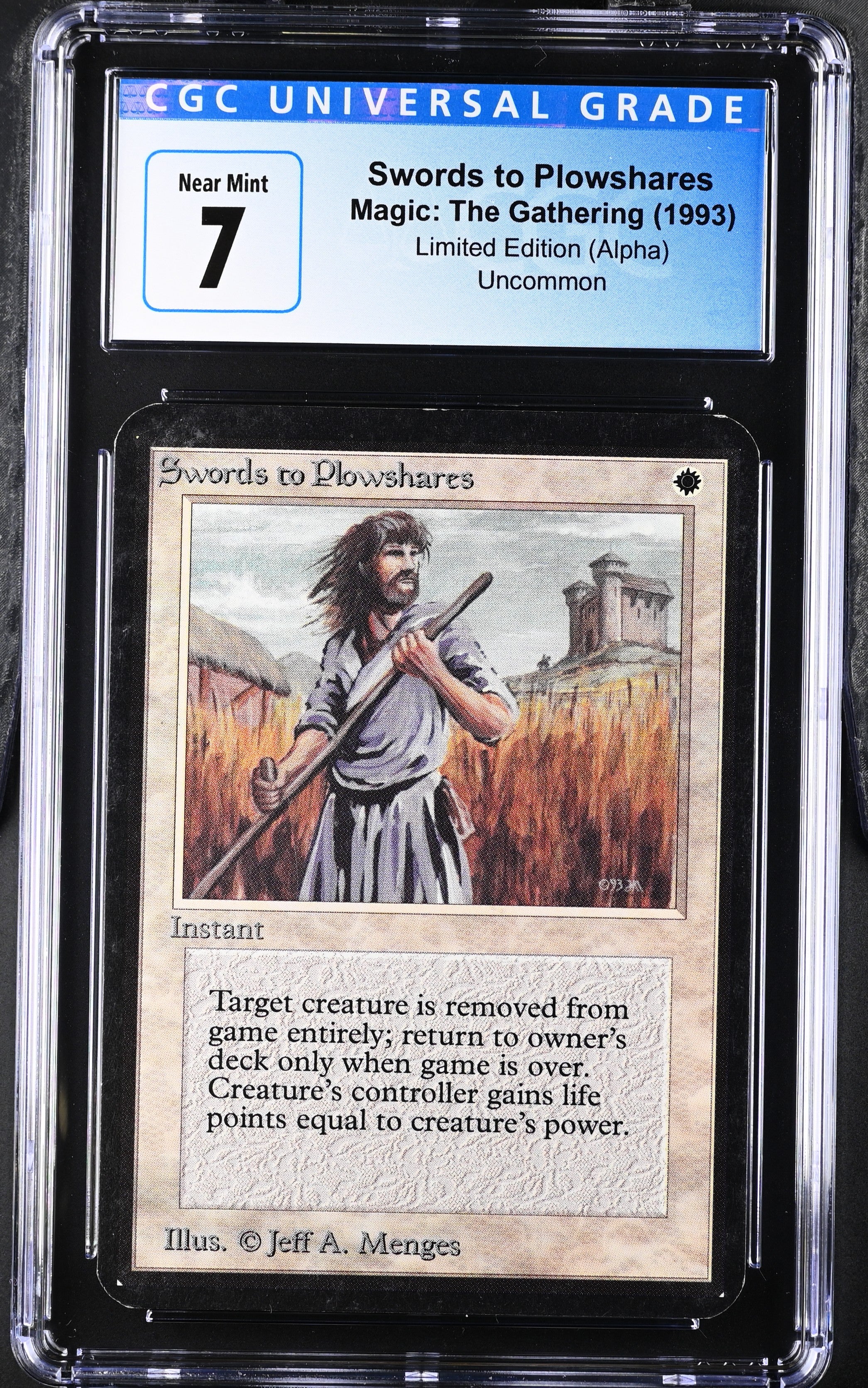Magic: the Gathering MTG Swords to Plowshares [Alpha Edition