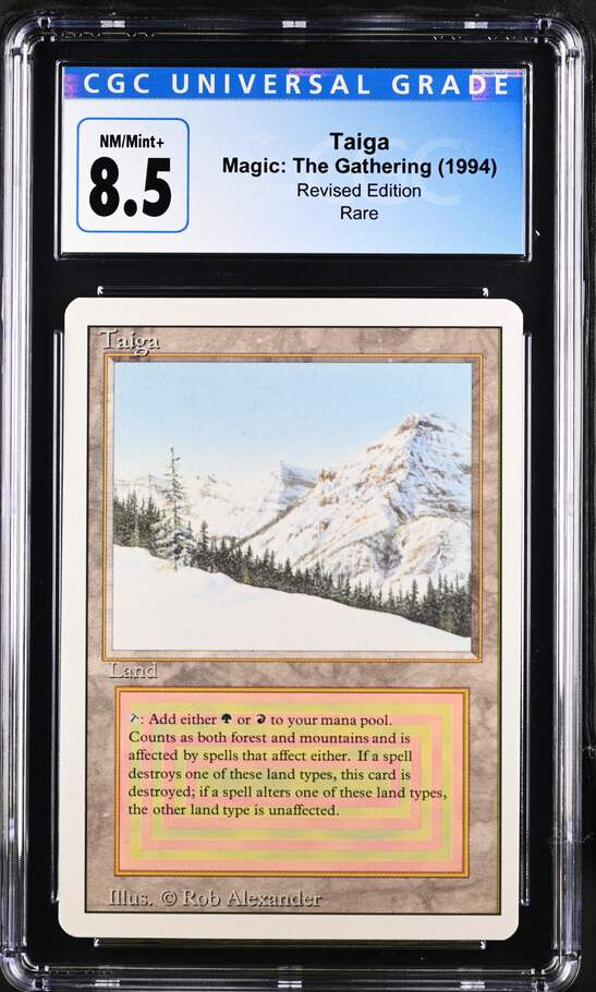 Magic: the Gathering MTG Taiga [Revised Edition] Graded CGC