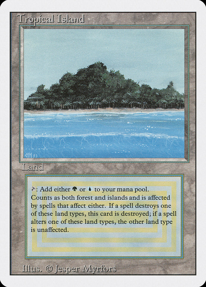 Magic: the Gathering MTG Tropical Island [Revised Edition] Graded