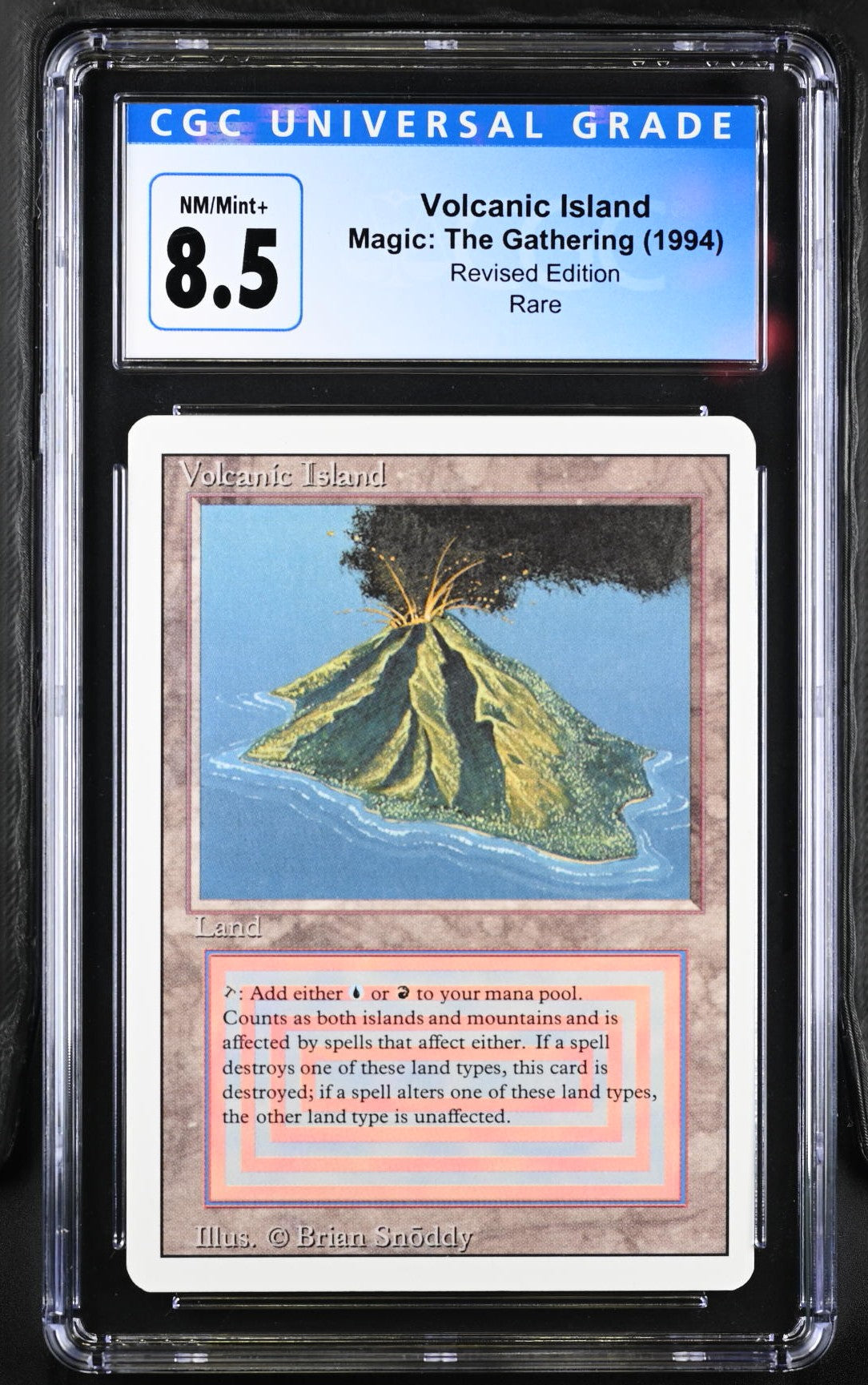 Magic: The Gathering MTG Volcanic Island [Revised Edition] Graded