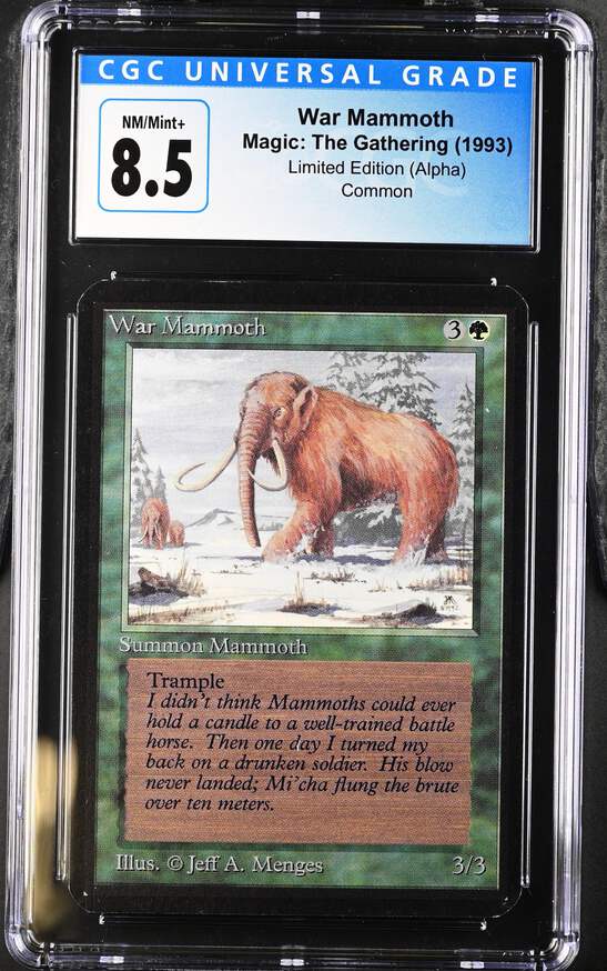 【α版】ウォーマンモス　war mammoth MTG WAR MAMMOTH Alpha (OldManMTG 008-529) | eBay