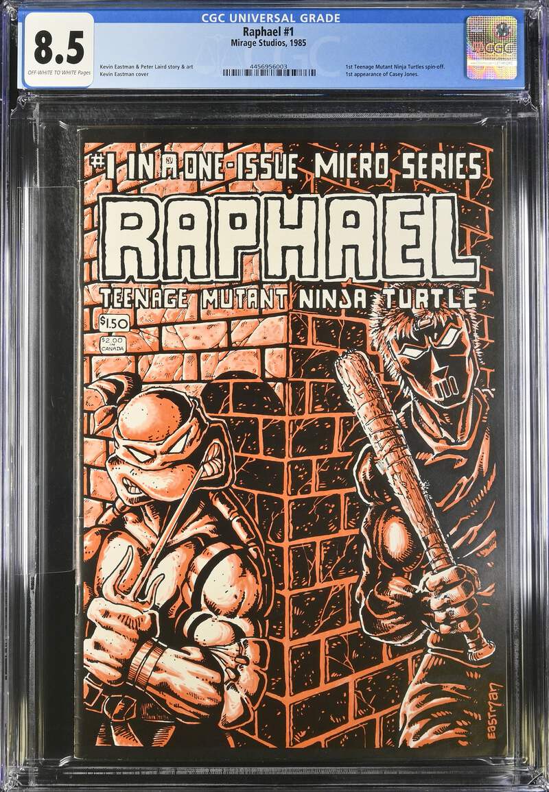 ラファエル・マジカ 1985 Mirage Teenage Mutant Ninja Turtles Raphael #1 Graded CGC 8.5