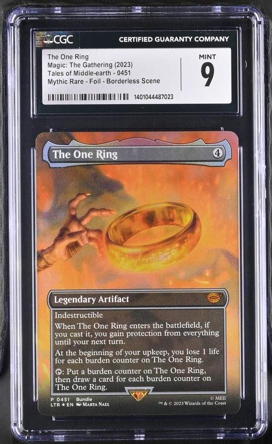 Magic: The Gathering MTG The One Ring (Borderless Alternate) LOTR Magic: The Gathering MTG The One Ring (Borderless Alternate) LOTR