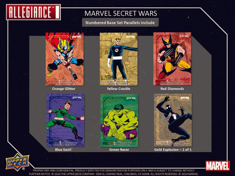2024 Upper Deck Marvel Allegiance Secret Wars Hobby Box | eBay