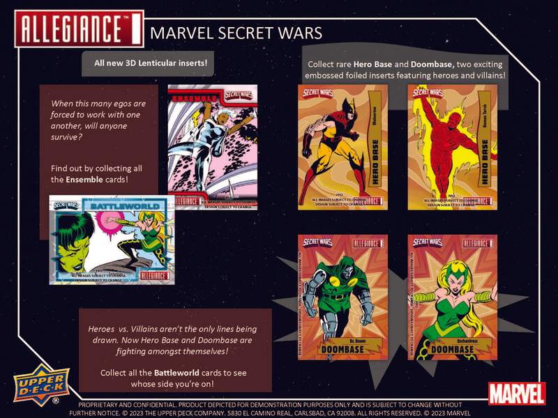 2024 Upper Deck Marvel Allegiance Secret Wars Hobby Box | eBay