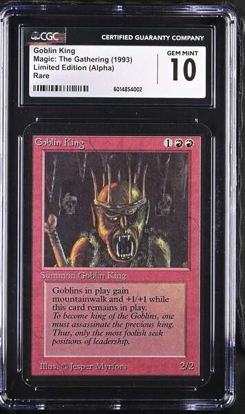 Magic: The Gathering MTG Goblin King [Alpha Edition] Graded CGC 10