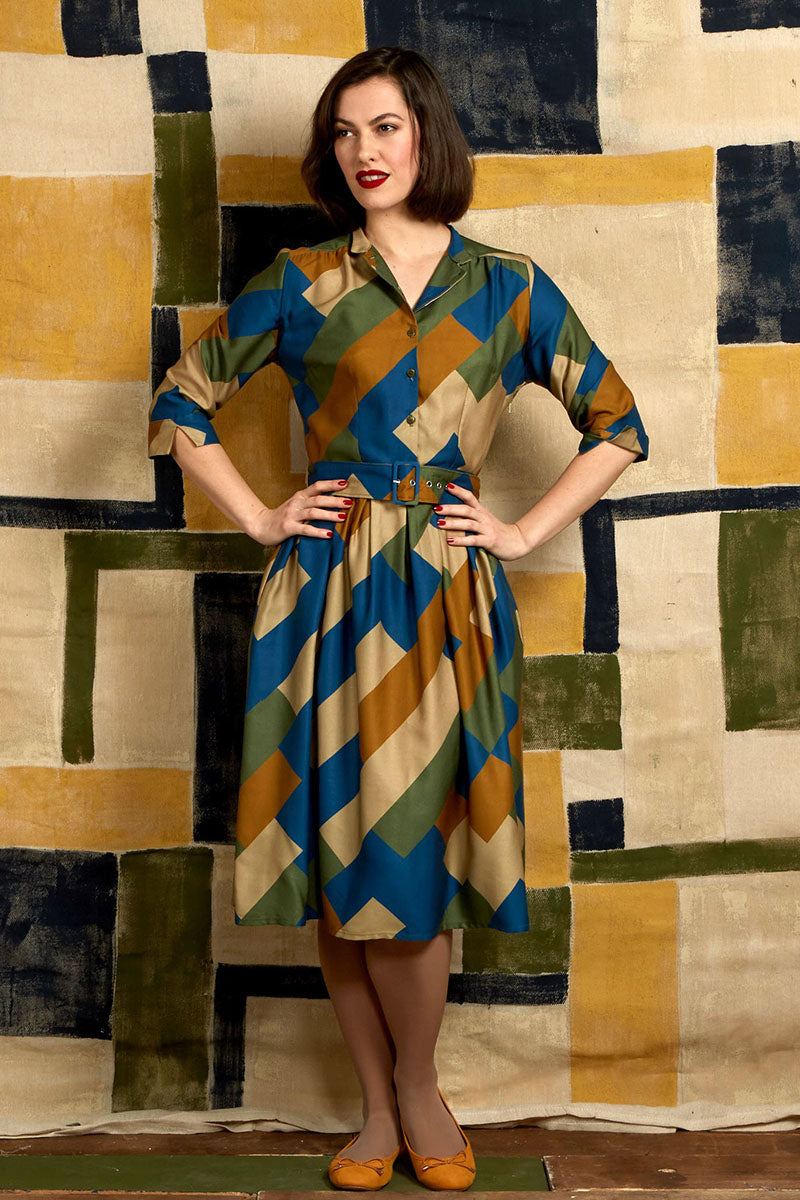 PALAVAパラバCYNTHIA DRESS サイズ10 Cynthia-Blue-Puffins-ONLYDRESS