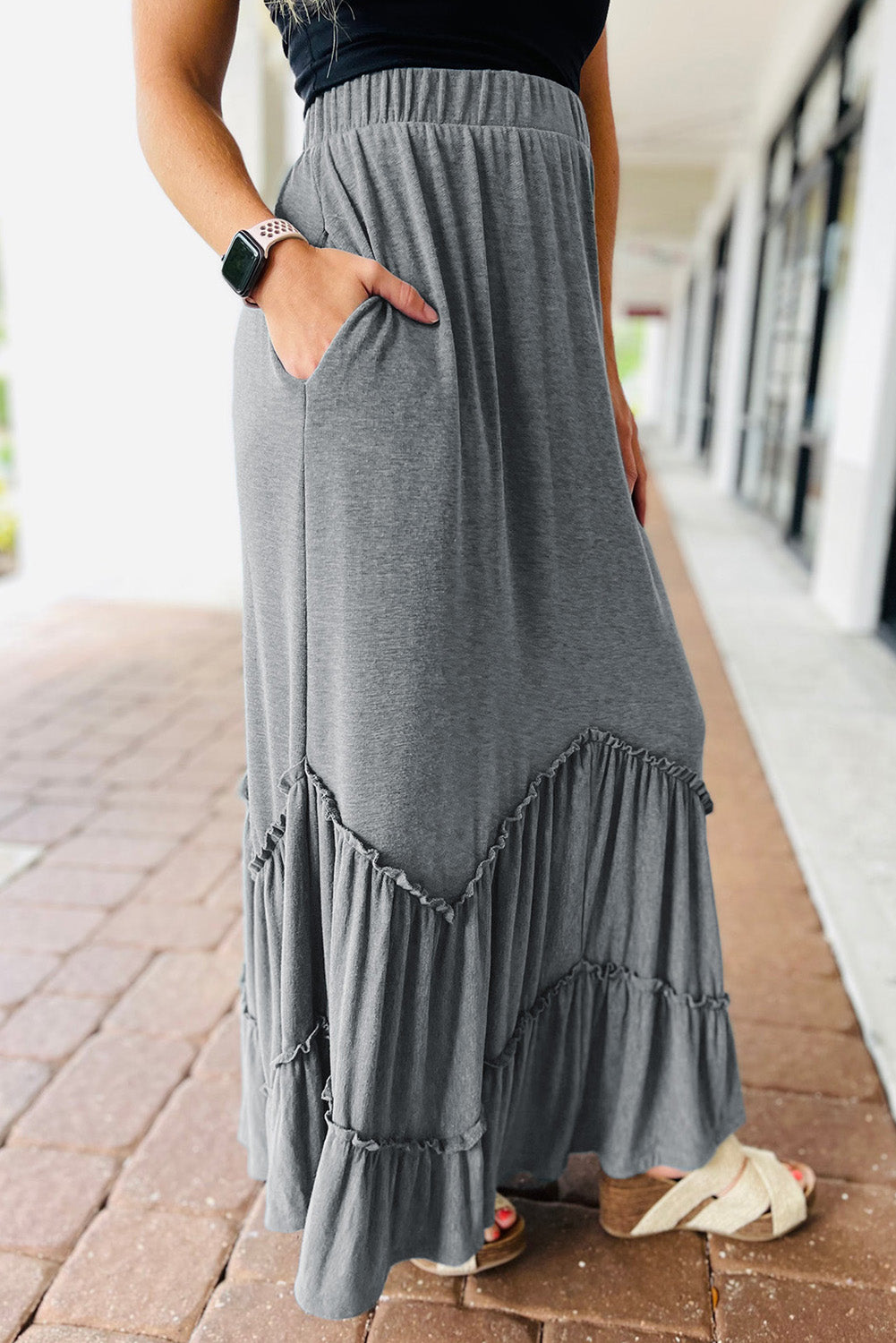 Grey zig sale zag skirt