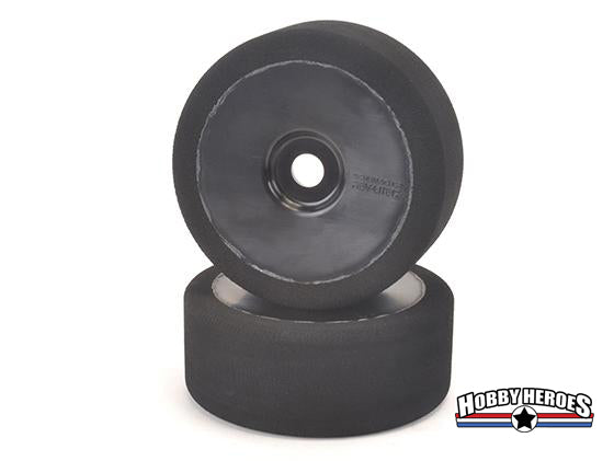 Contact-RC JB25B 1/8 GT8/Rally Black Pre-Glued Foam Tires/Wheels – 25SH-103mm (Pair)