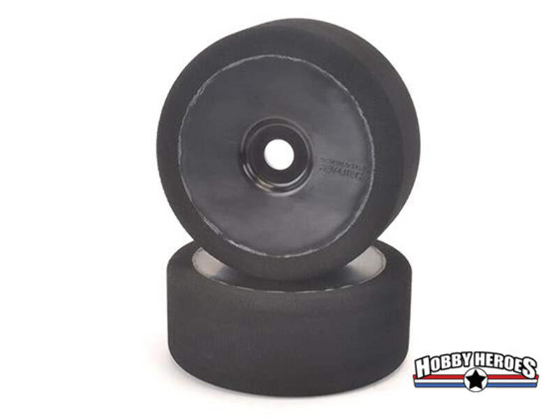 Contact-RC JB25B 1/8 GT8/Rally Black Pre-Glued Foam Tires/Wheels – 25SH-103mm (Pair)