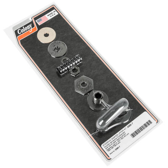 2585-7 Steering Damper Upper Kit Parkerized Harley 45s 37-57