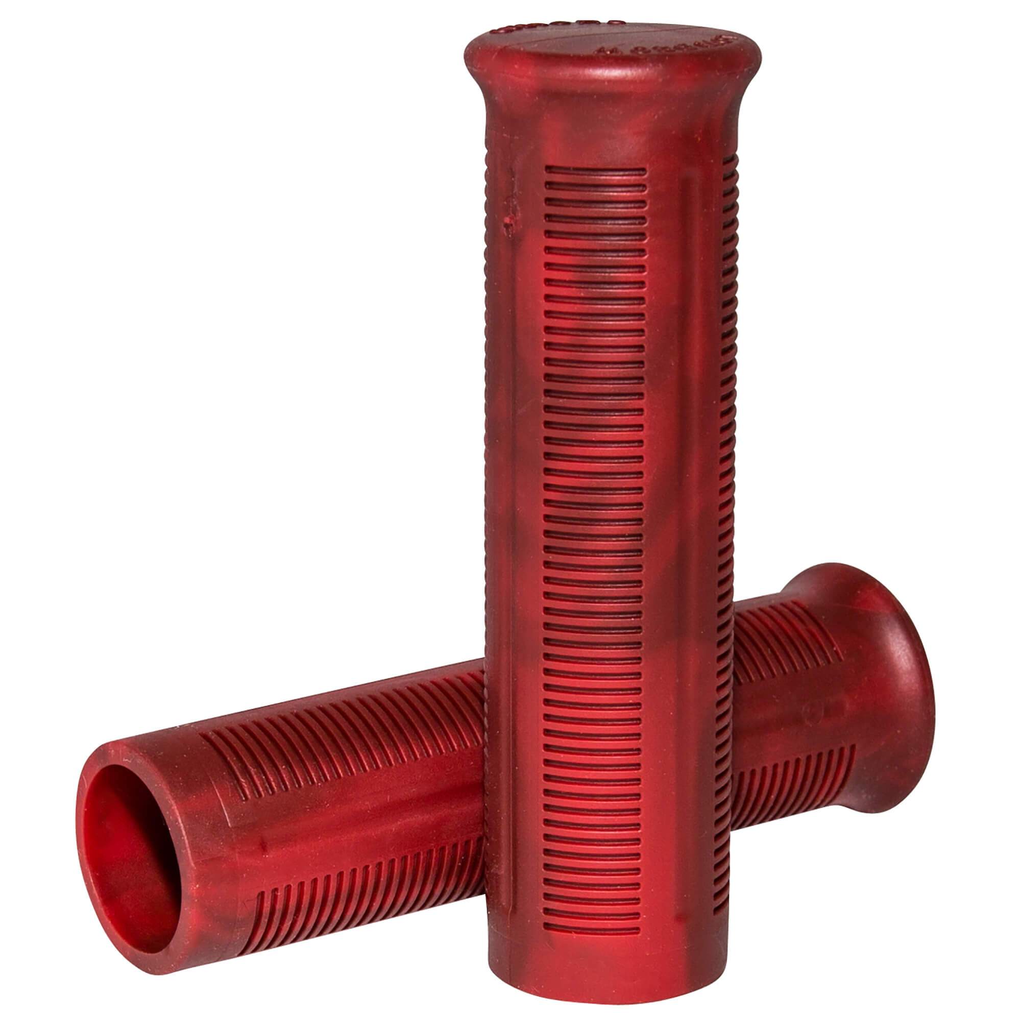 Lowbrow Customs Beck Grips Marbled Red 1