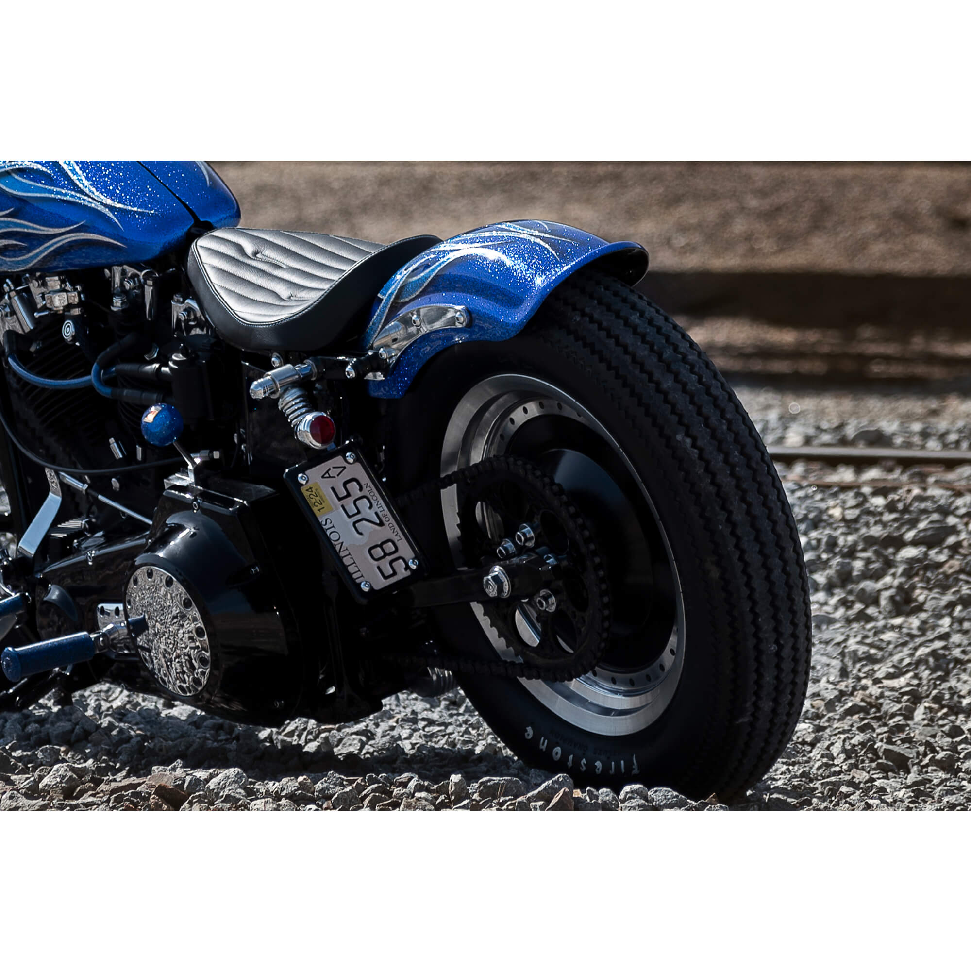 【rrr】Lowbrow Customs製ROGUE 1958〜84年式 Lowbrow Customs Rogue Steel Rear Fender 58-84 Shovelhead