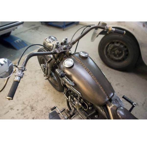 Lowbrow Customs WX Split Gas Tank 36-84 Harley Panhead Shovelhead