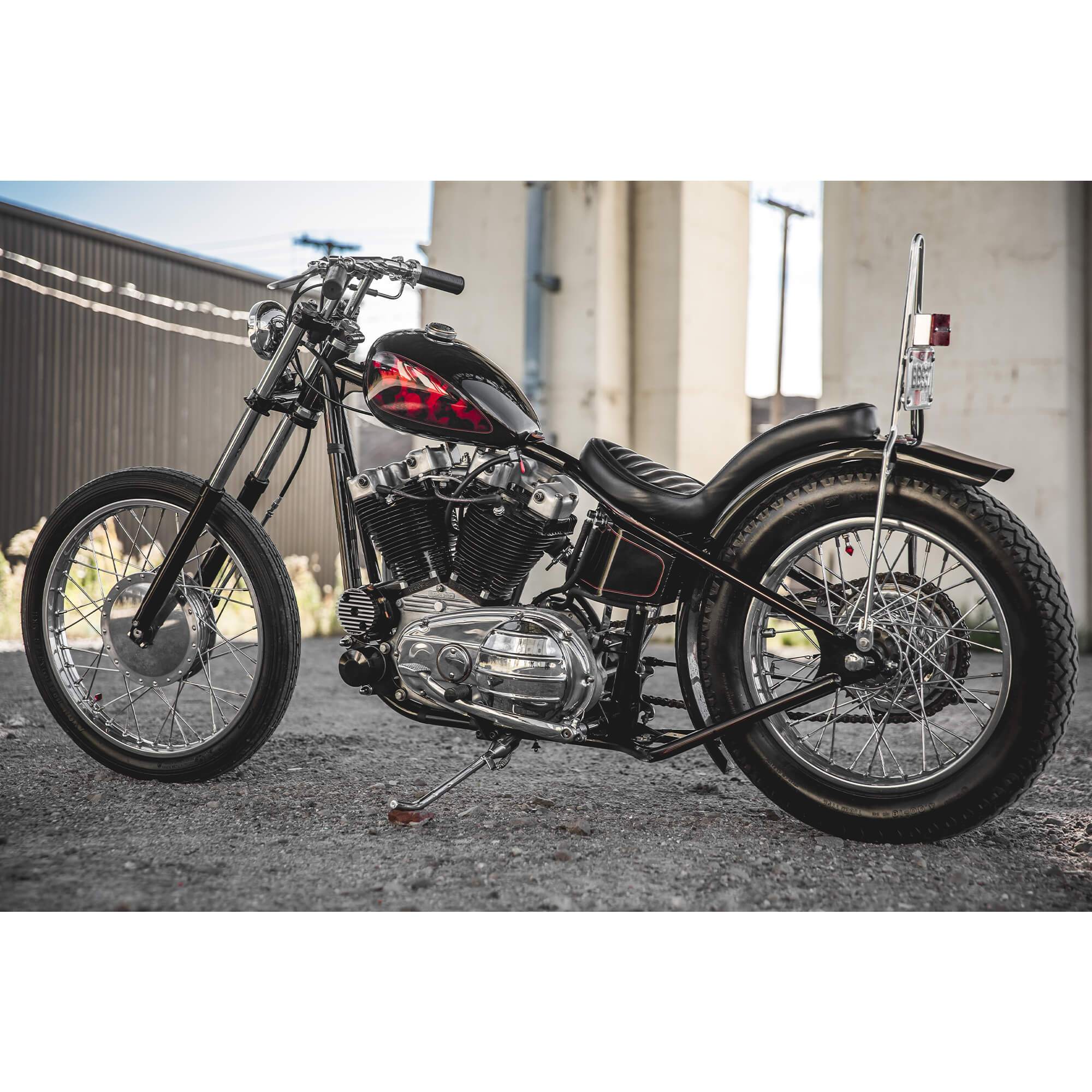Lowbrow Customs Mid Tunnel P-Nut Gas Tank peanut wassell