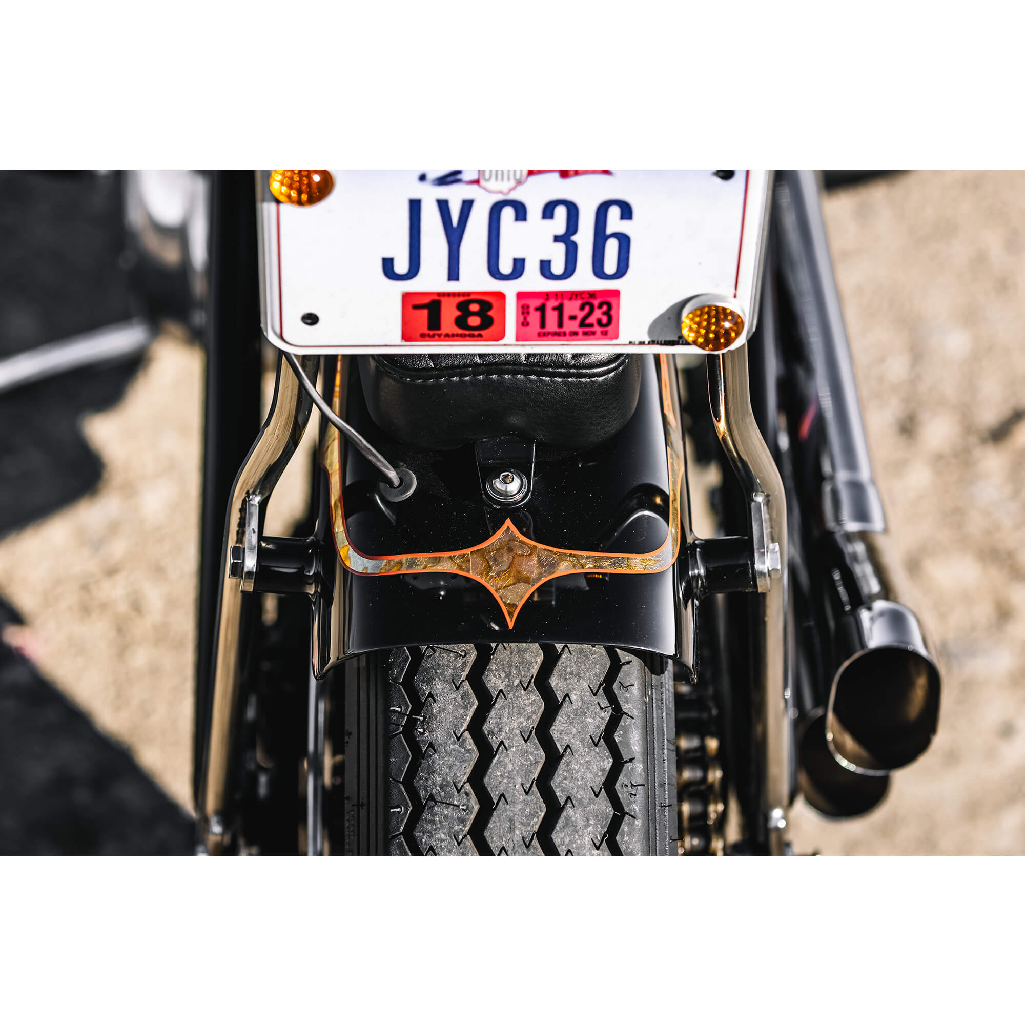 Gasbox Spun Steel 16 inch Rear Fender 001156 Harley chopper bobber