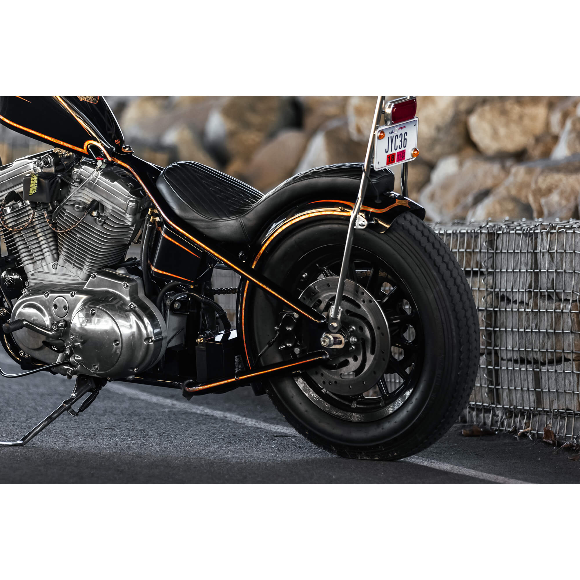 Gasbox Spun Steel 16 inch Rear Fender 001156 Harley chopper bobber