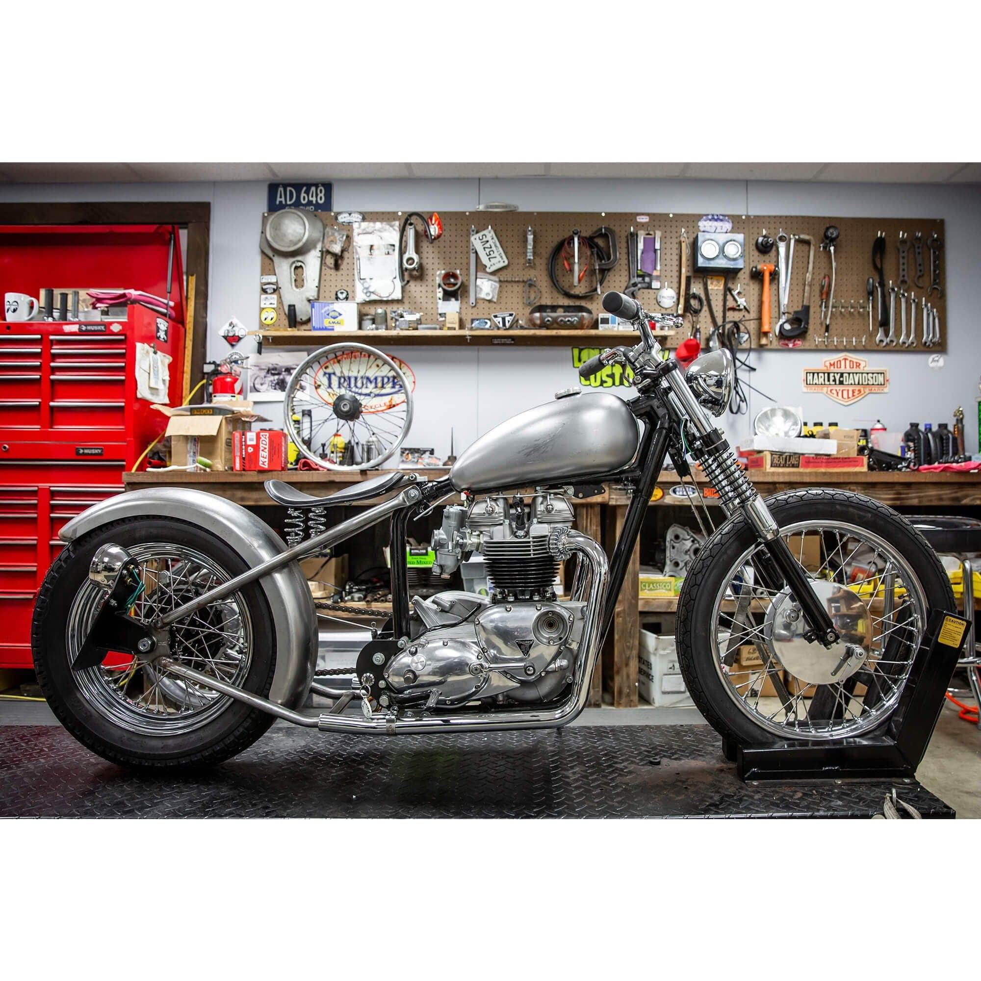 Lowbrow Customs Banana Gas Tank deep tunnel wassell Triumph BSA