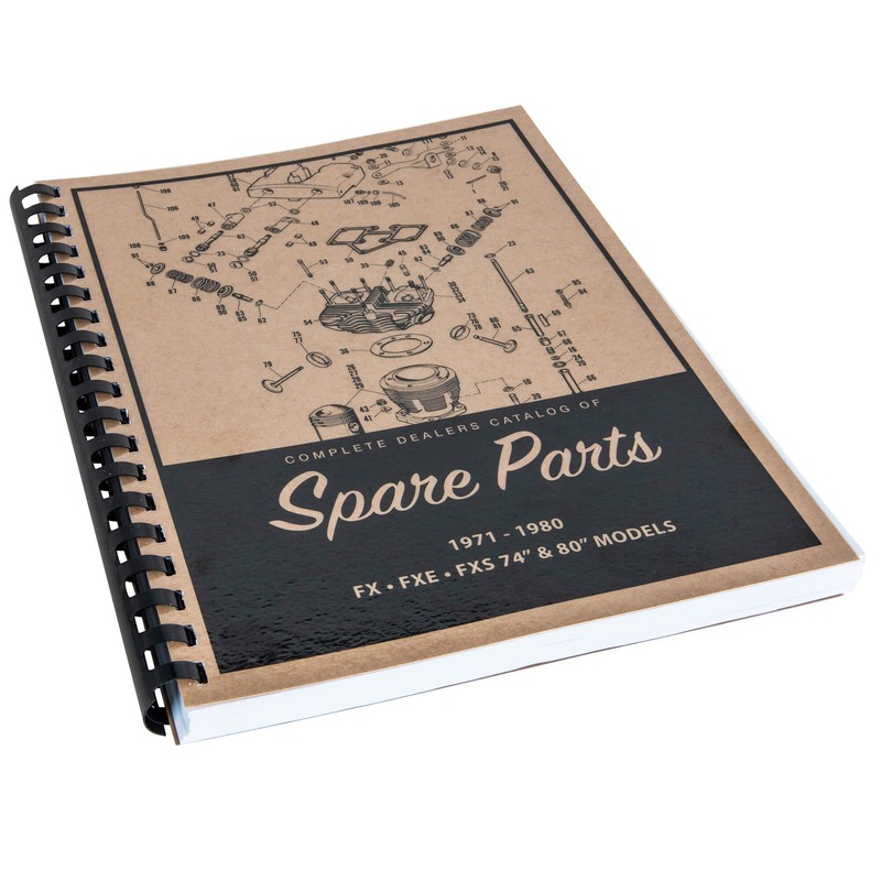 Spare Parts Book 1971-1980 Harley Davidson FX FXE FXS