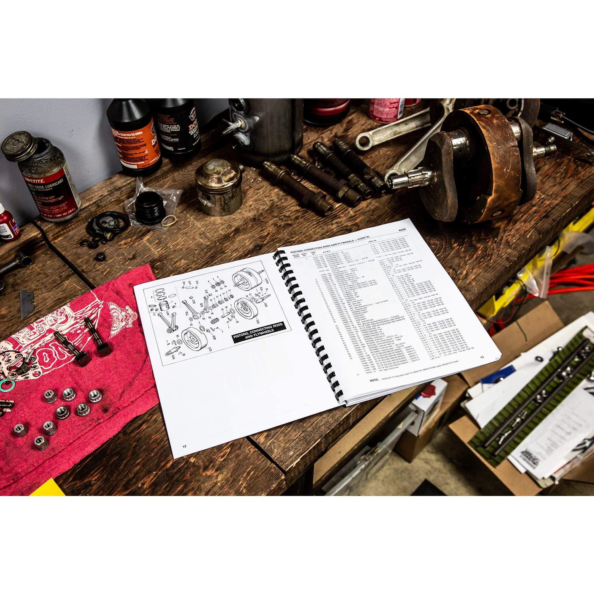 Spare Parts Book 1971-1980 Harley Davidson FX FXE FXS Shovelhead