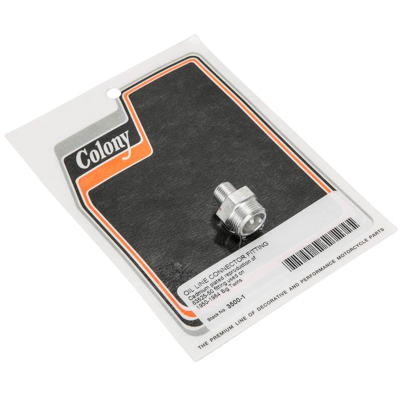 3500-1 Oil Tank Line Connector Fitting 1950-1964 Harley Big Twins