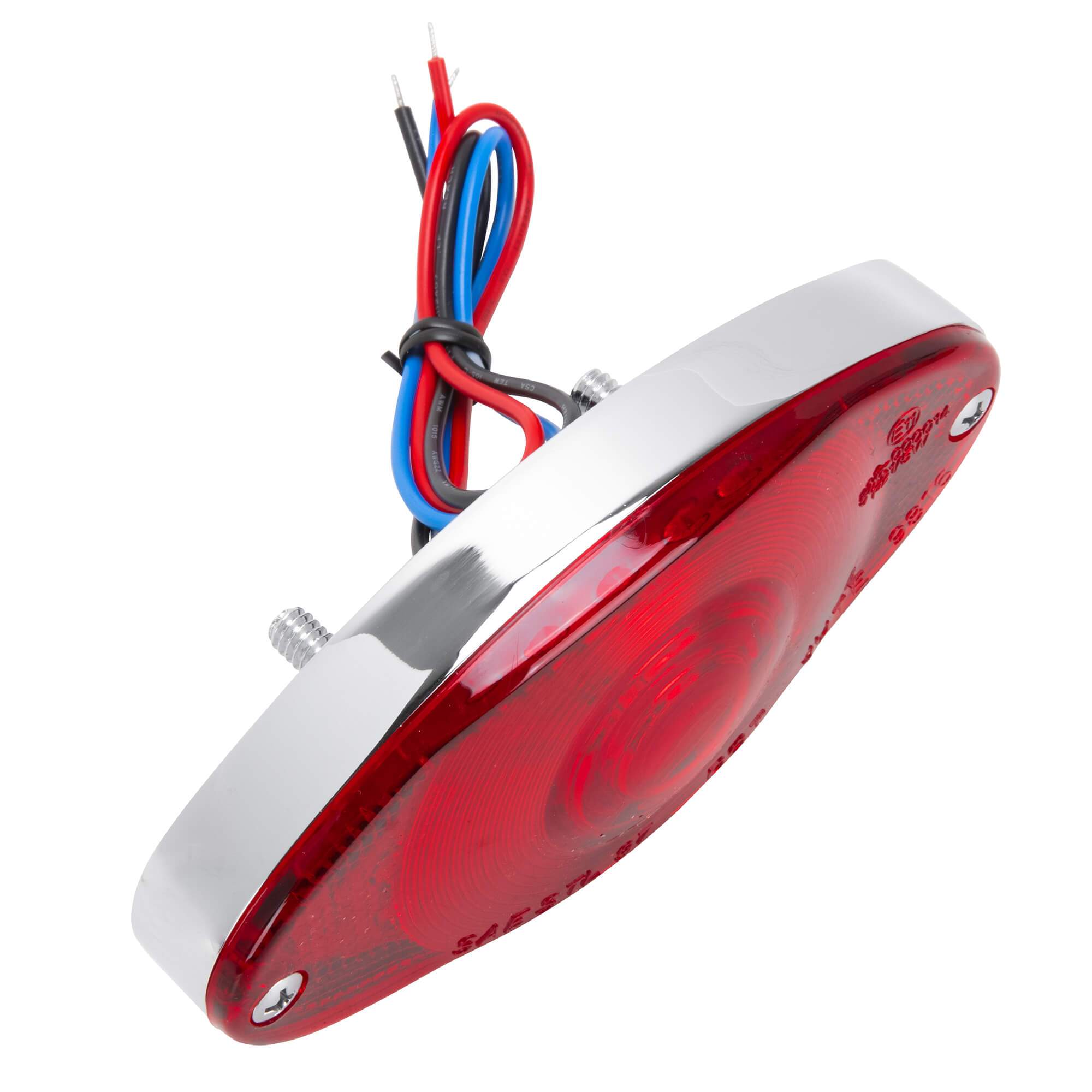 Cycle Standard Cat Eye LED Tail Light - Chrome | eBay