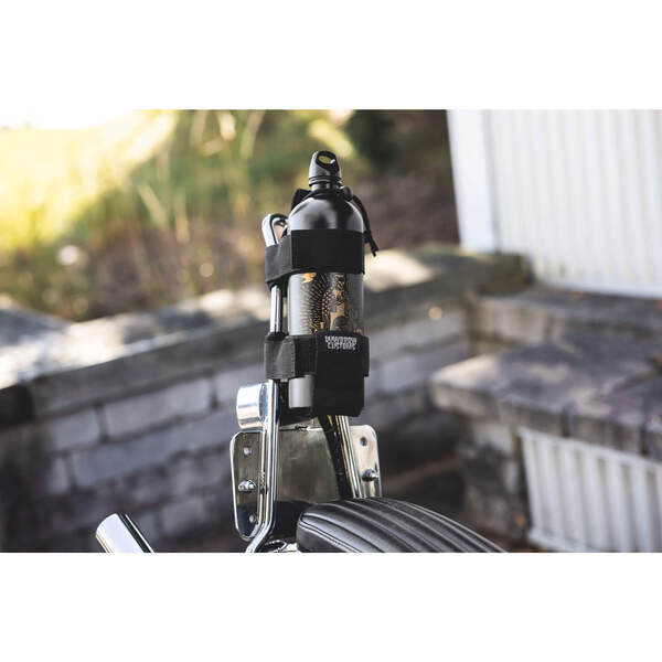 Lowbrow Customs Good Luck Fuel Reserve Bottle & Carrier motorcycle