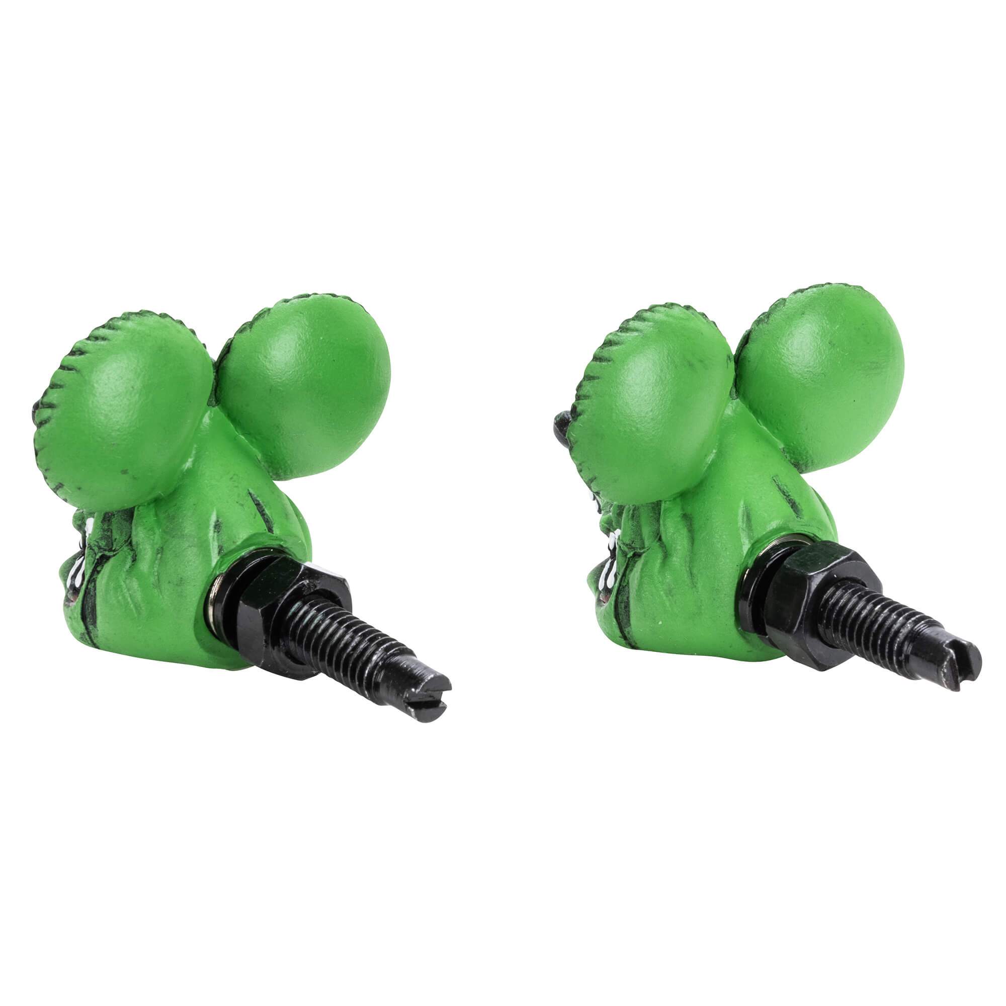Mooneyes Rat Fink Head License Plate Bolts - Green | eBay