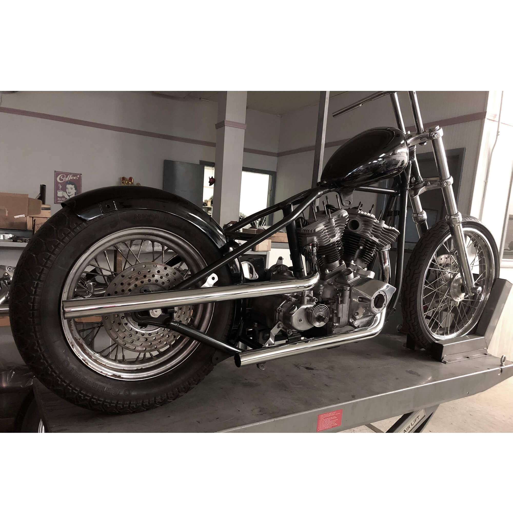 Gasbox Hi Lo Shotgun Exhaust Pipe Set 1970-1984 Harley